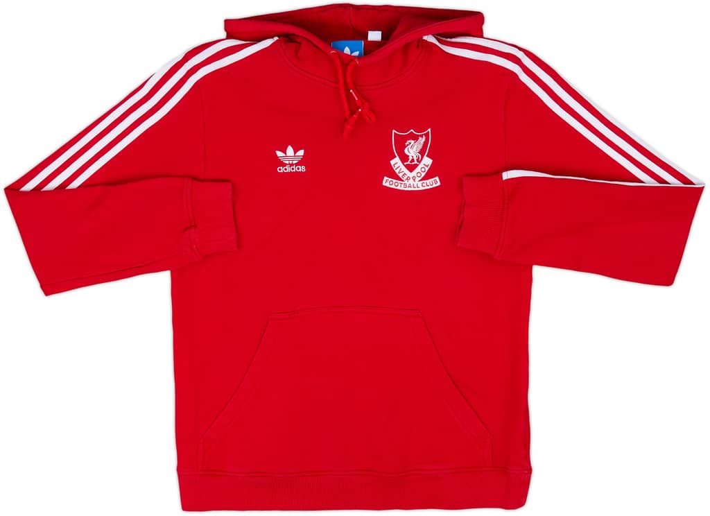 2010-11 Liverpool adidas Hooded Sweat Top - 7/10 - (S)