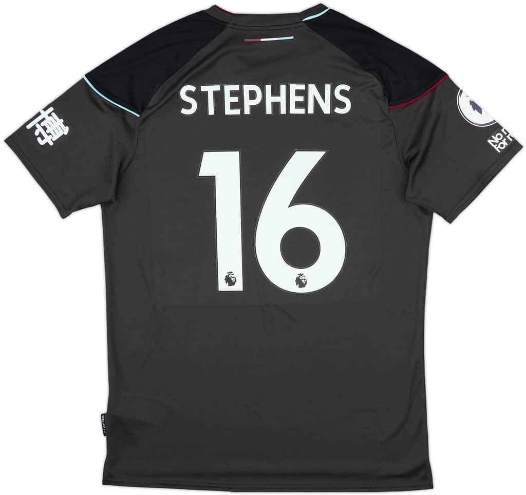 2020-21 Burnley Match Issue Away Shirt Stephens #16