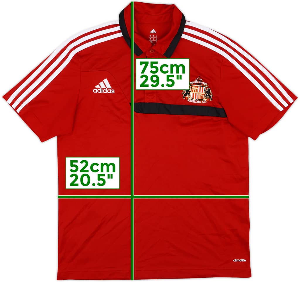 2013-14 Sunderland adidas Polo Shirt - 9/10 - (M)