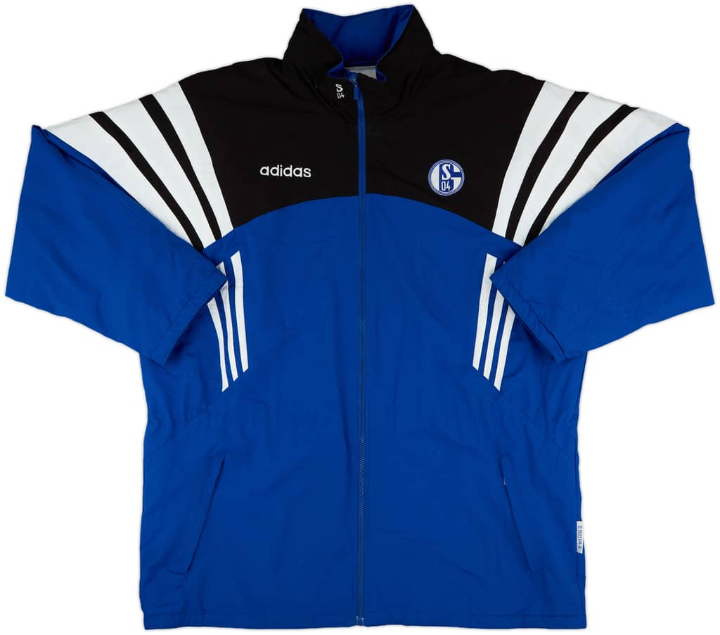 1996-97 Schalke adidas Padded Bench Coat - 9/10 - (XL)