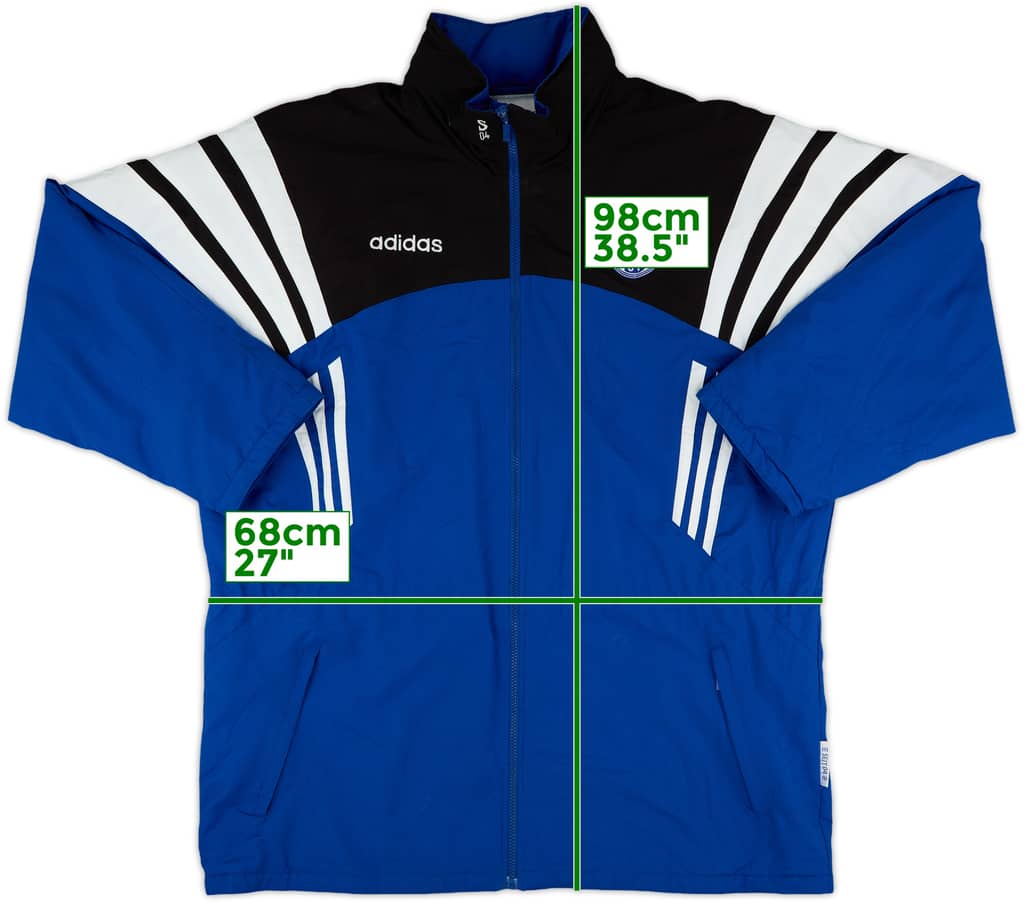 1996-97 Schalke adidas Padded Bench Coat - 9/10 - (XL)