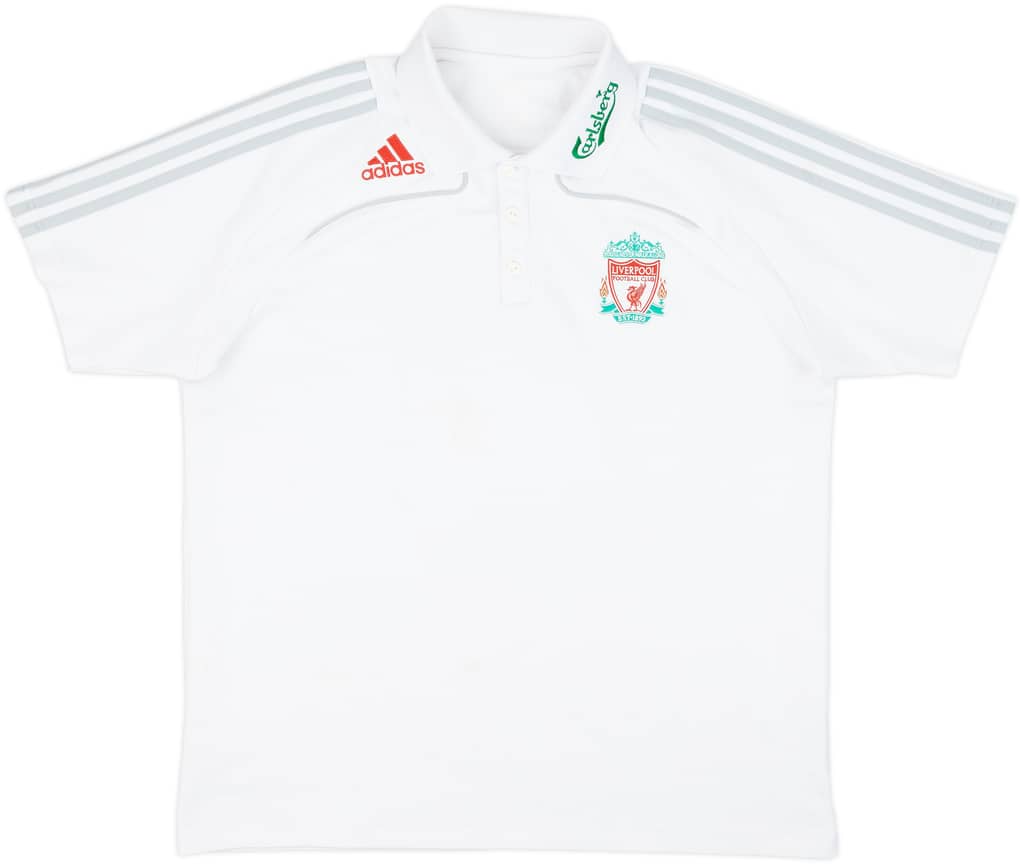 2008-09 Liverpool adidas Polo Shirt - 7/10 - (L)