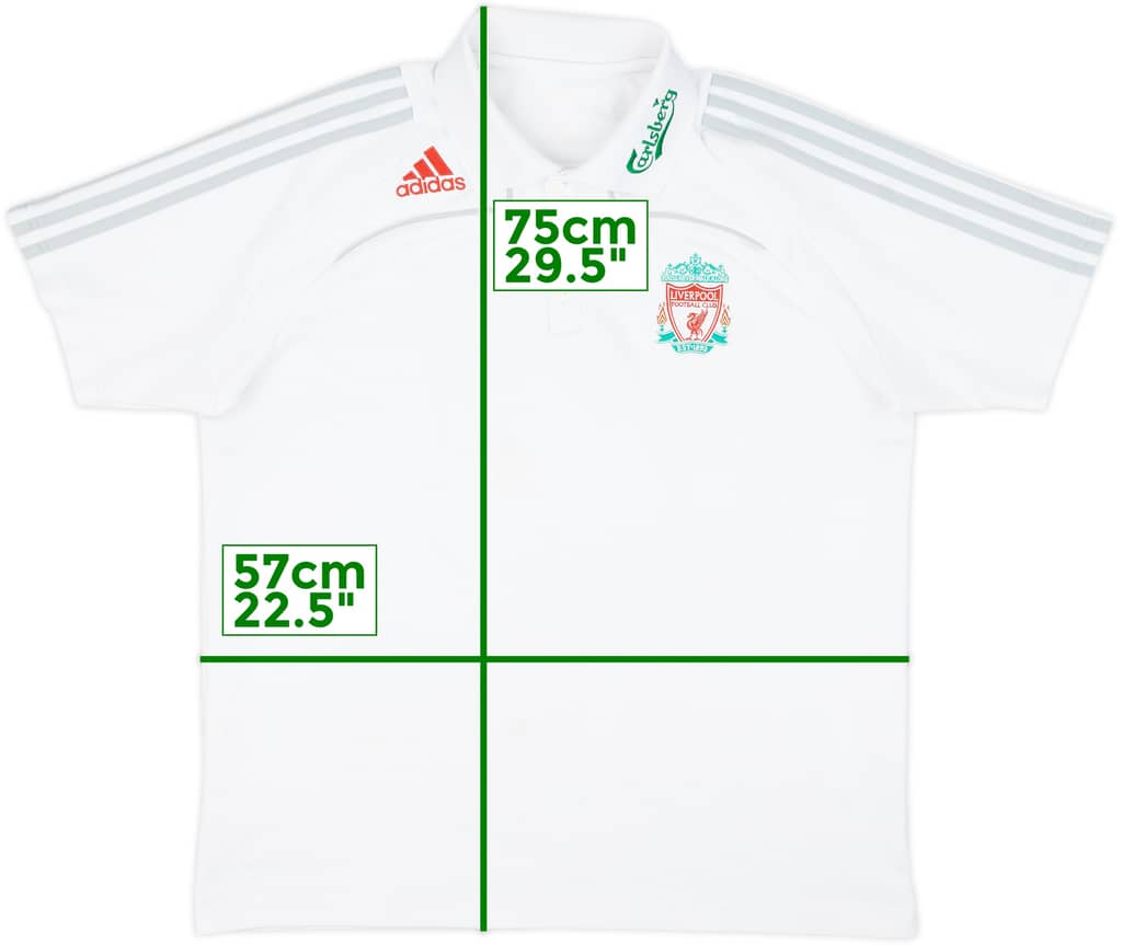 2008-09 Liverpool adidas Polo Shirt - 7/10 - (L)