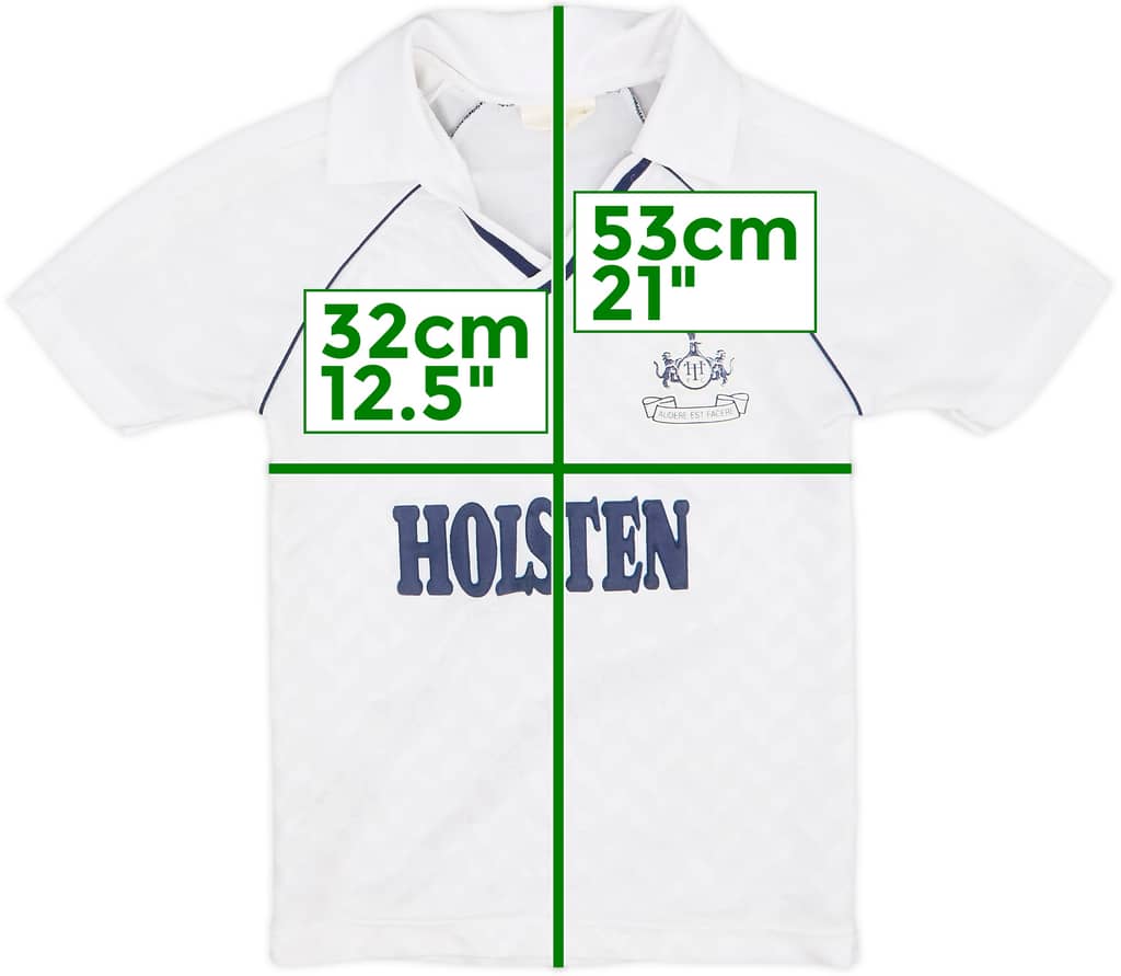 1987-89 Tottenham Home Shirt - 8/10 - (S.Boys)
