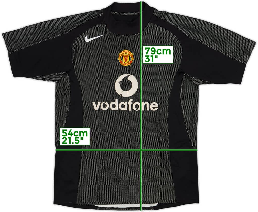 2004-05 Manchester United GK S/S Shirt - 5/10 - (L)