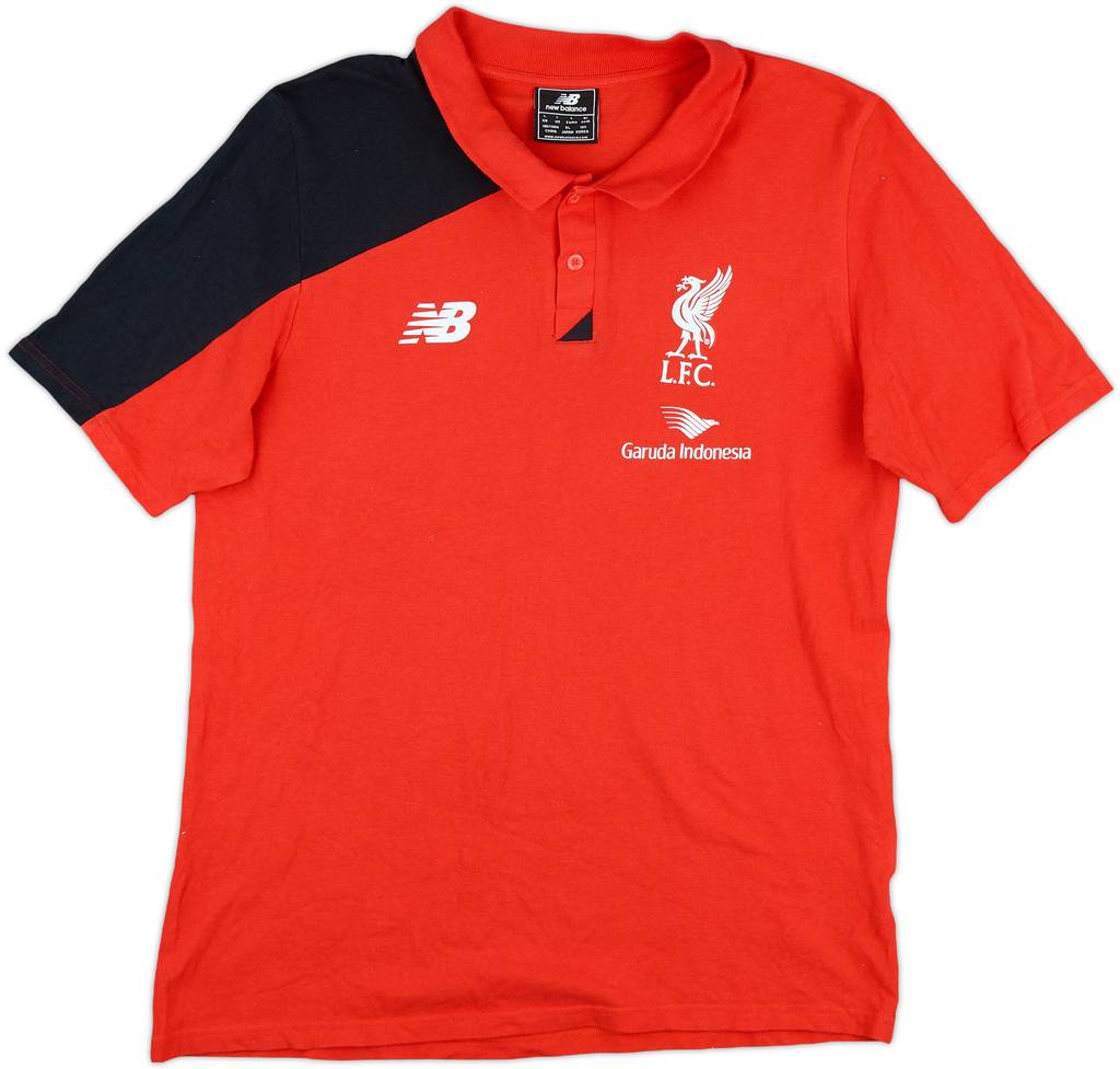 2015-16 Liverpool New Balance Polo Shirt - 8/10 - (L)