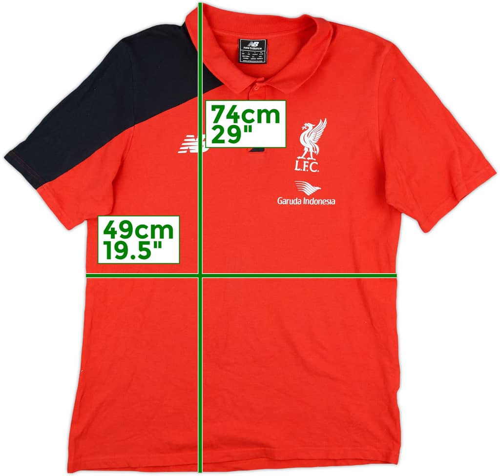 2015-16 Liverpool New Balance Polo Shirt - 8/10 - (L)