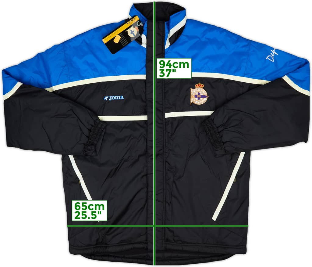 2006-07 Deportivo de La Coruna Joma Padded Bench Coat (L)