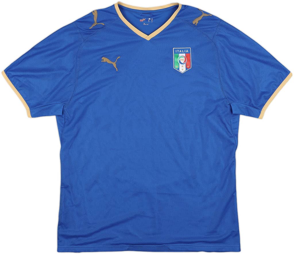 2007-08 Italy Home Shirt - 8/10 - (L)