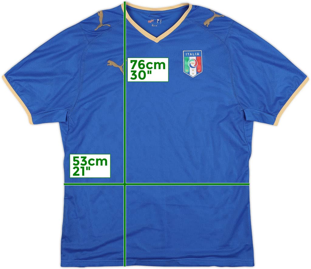 2007-08 Italy Home Shirt - 8/10 - (L)