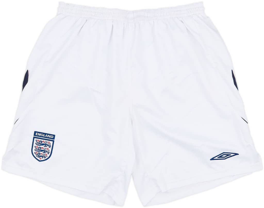 2007-08 England Alternate Home Shorts - 6/10 - (XL)