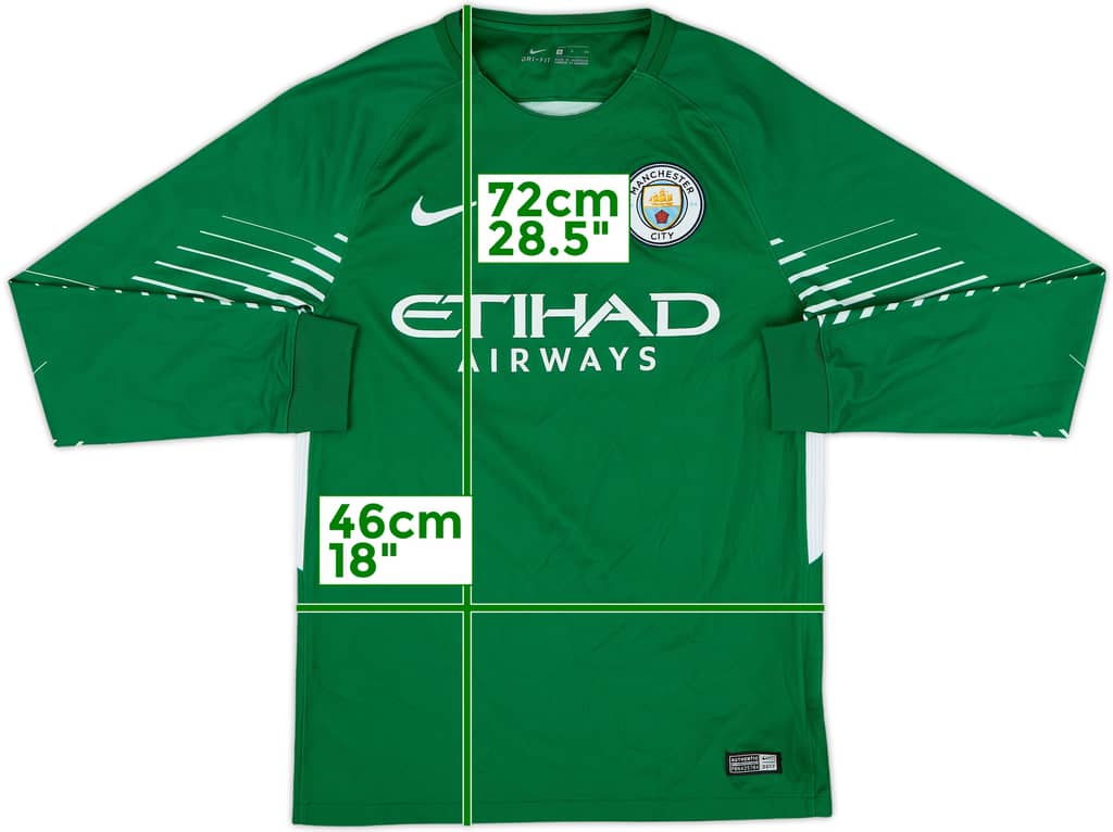 2017-18 Manchester City GK Shirt - 10/10 - (S)