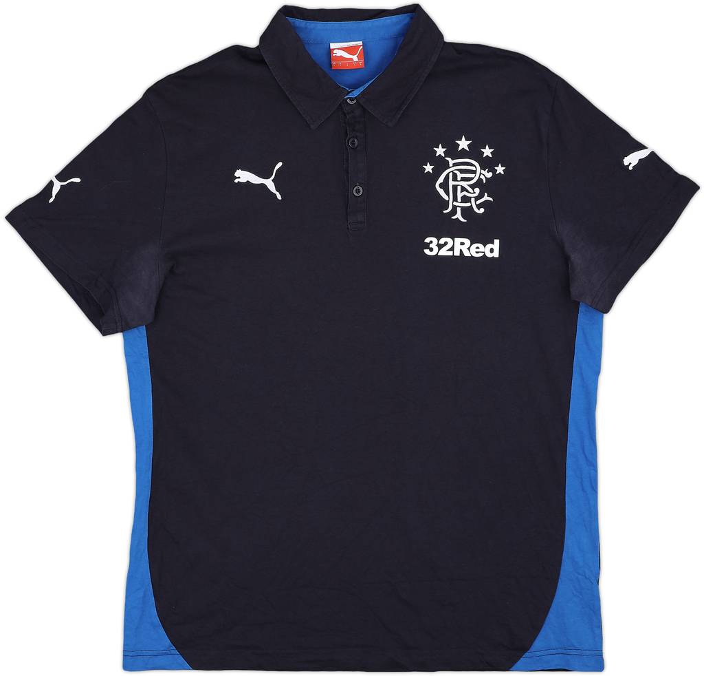 2013-14 Rangers Puma Polo Shirt - 8/10 - (L)