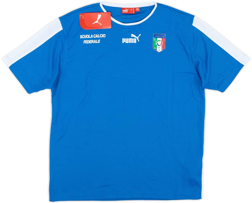 2000s Italy Puma 'Scuola Calcio Federale' Training Shirt (XL.Boys)