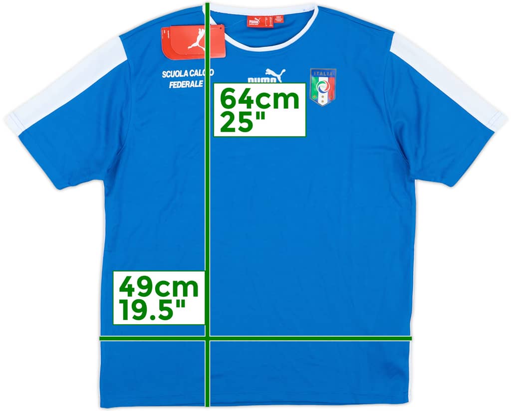 2000s Italy Puma 'Scuola Calcio Federale' Training Shirt (XL.Boys)