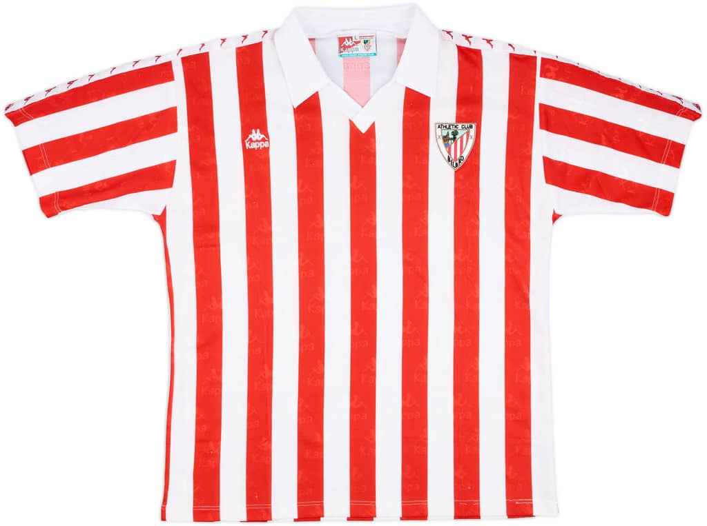 1991-93 Athletic Bilbao Home Shirt - 8/10 - (L)