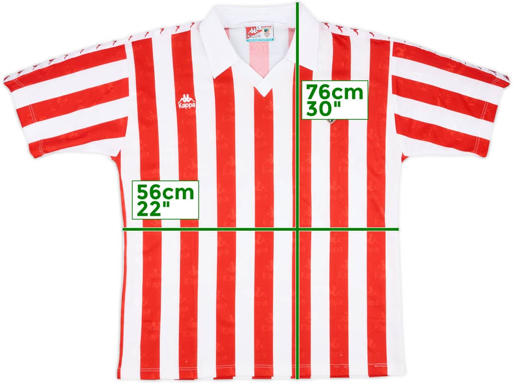 1991-93 Athletic Bilbao Home Shirt - 8/10 - (L)