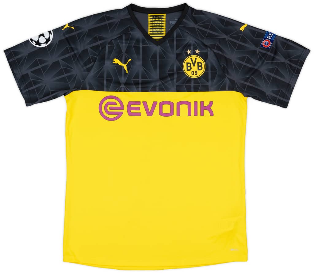 2019-20 Borussia Dortmund Match Issue Champions League Cup Shirt Zagadou #2