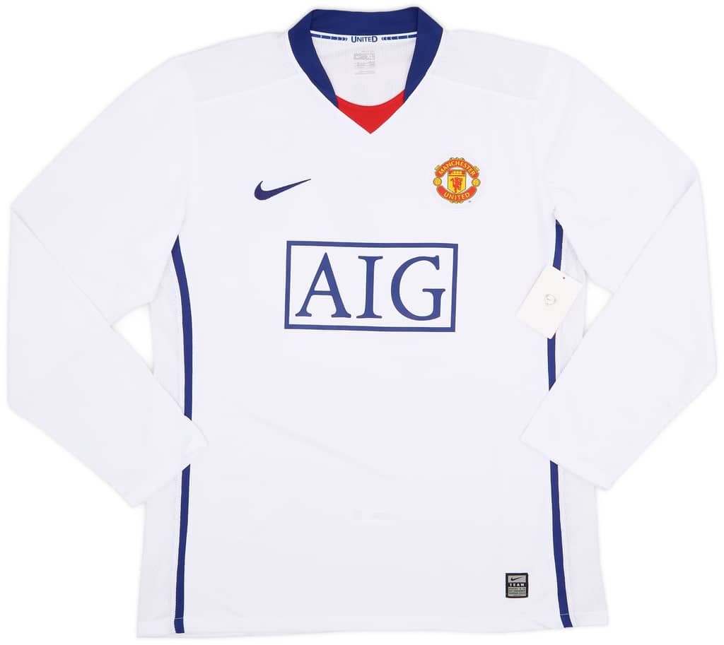 2008-10 Manchester United Player Issue Away L/S Shirt Ronaldo #7 (XL)