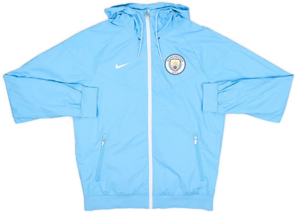 2016-17 Manchester City Nike Hooded Rain Jacket - 8/10 - (S)