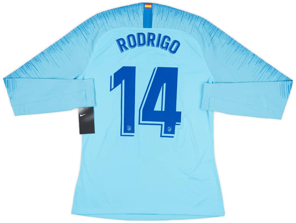 2018-19 Atletico Madrid Player Issue Away L/S Shirt Rodrigo #14 (L)