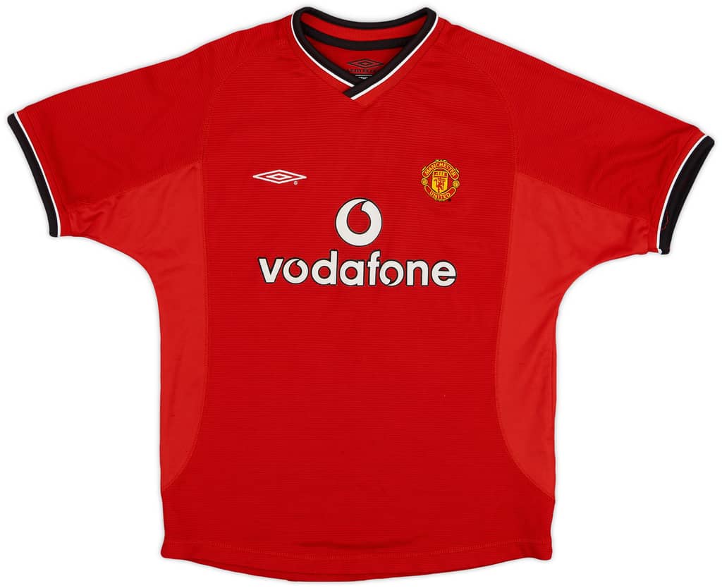 2000-02 Manchester United Home Shirt - 7/10 - (M.Boys)