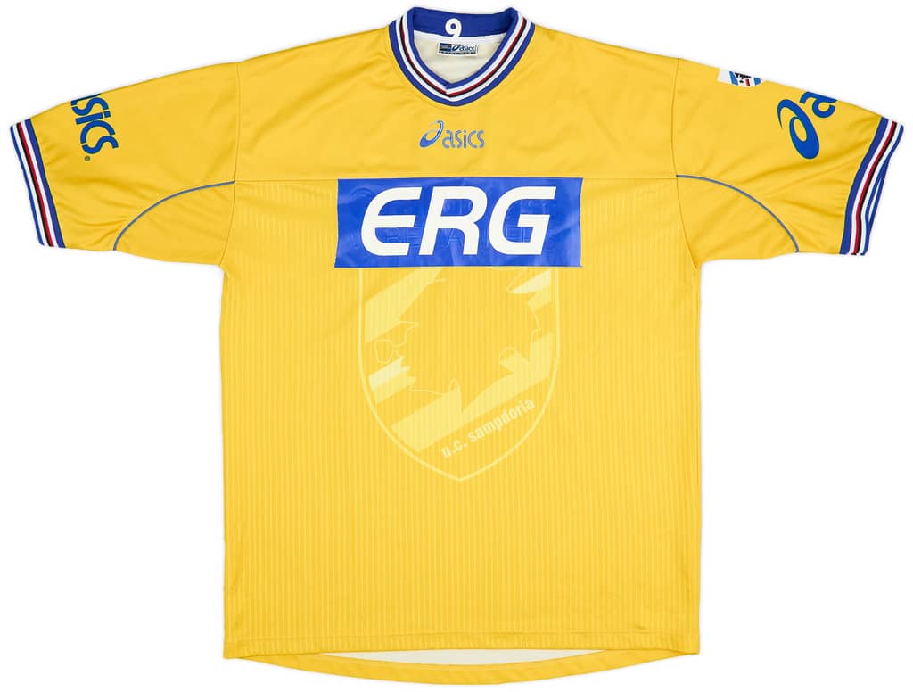 2001-02 Sampdoria Asics Training Shirt - 6/10 - (XL)