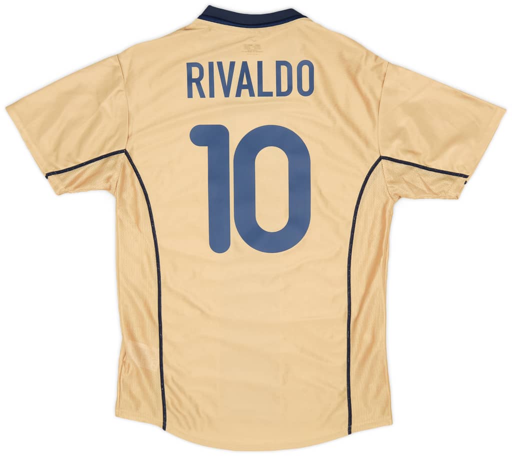 2001-03 Barcelona Prototype Away Shirt Rivaldo #10 (S)