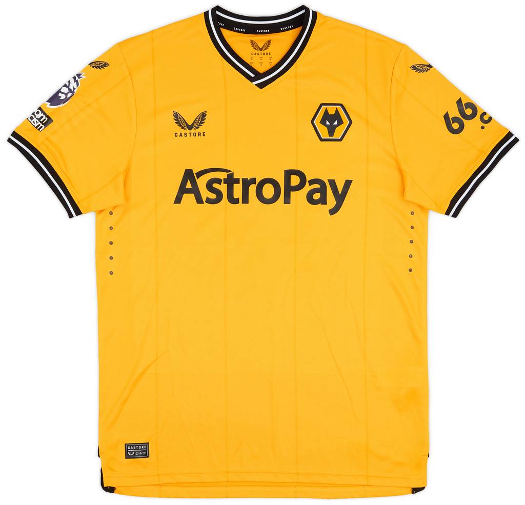 2023-24 Wolves Match Issue Home Shirt Cunha #12