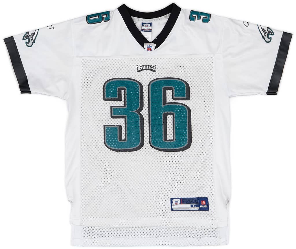 2007 Philadelphia Eagles Westbrook #36 Reebok On Field Away Jersey - 6/10 - (L.Boys)