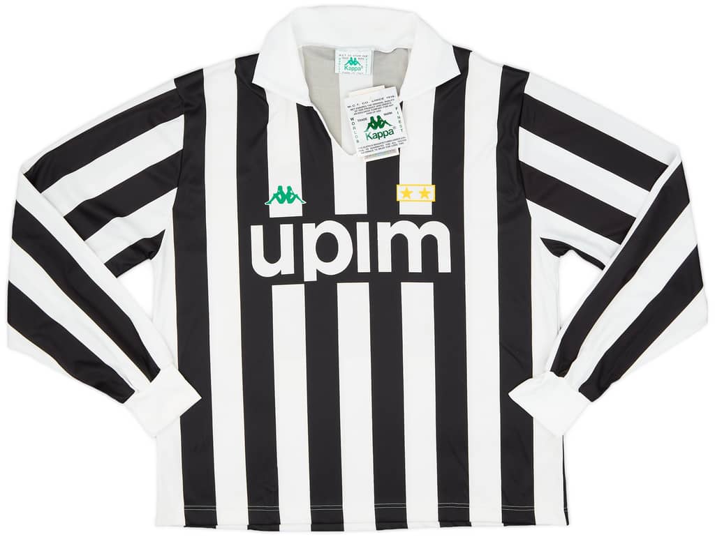 1991-92 Juventus Basic Home L/S Shirt (L)