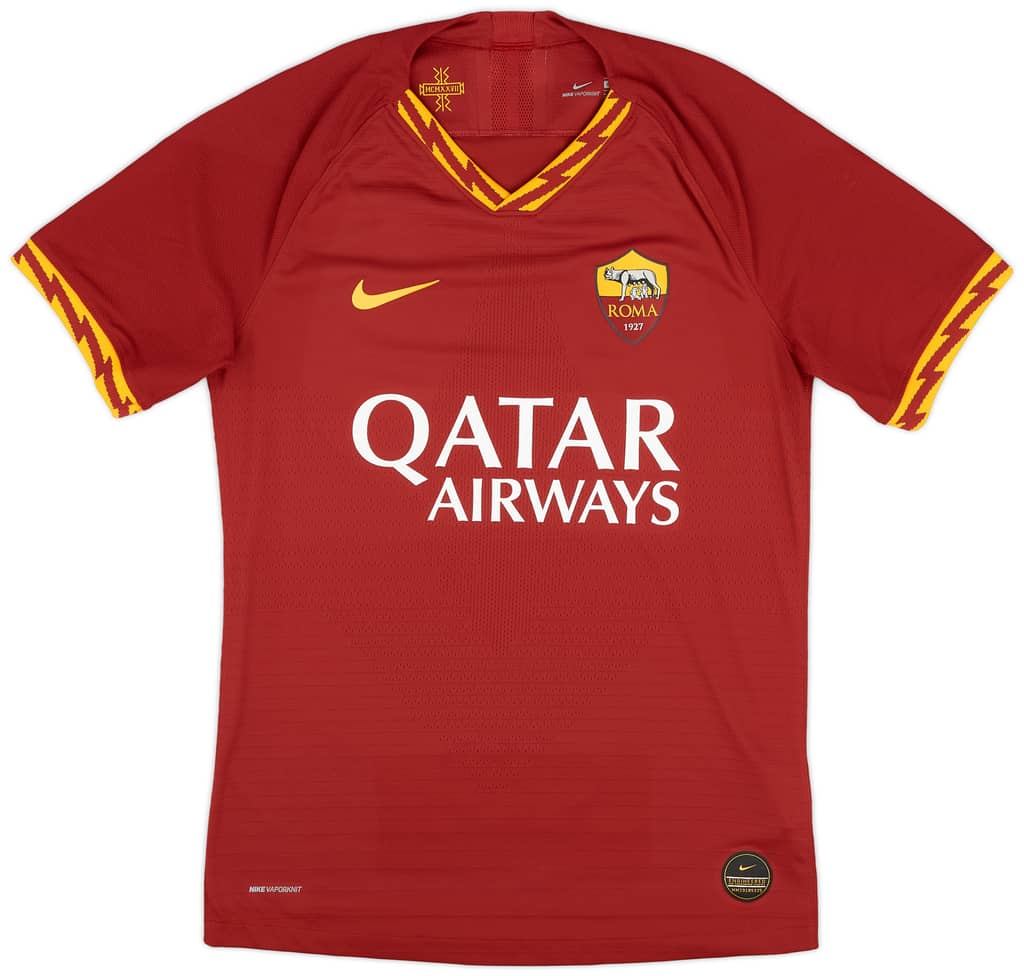 2019-20 Roma Authentic Home Shirt Dzeko #9 - 10/10 - (S)