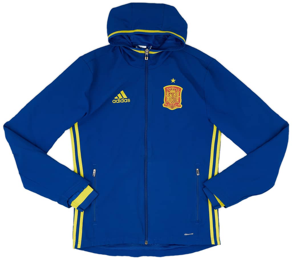 2014-15 Spain adidas Authentic Hooded Track Jacket - 9/10 - (S)