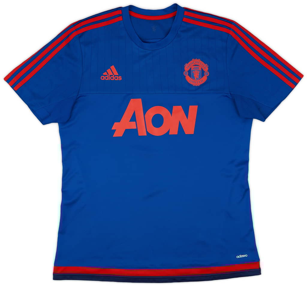 2015-16 Manchester United adidas Training Shirt - 9/10 - (L)