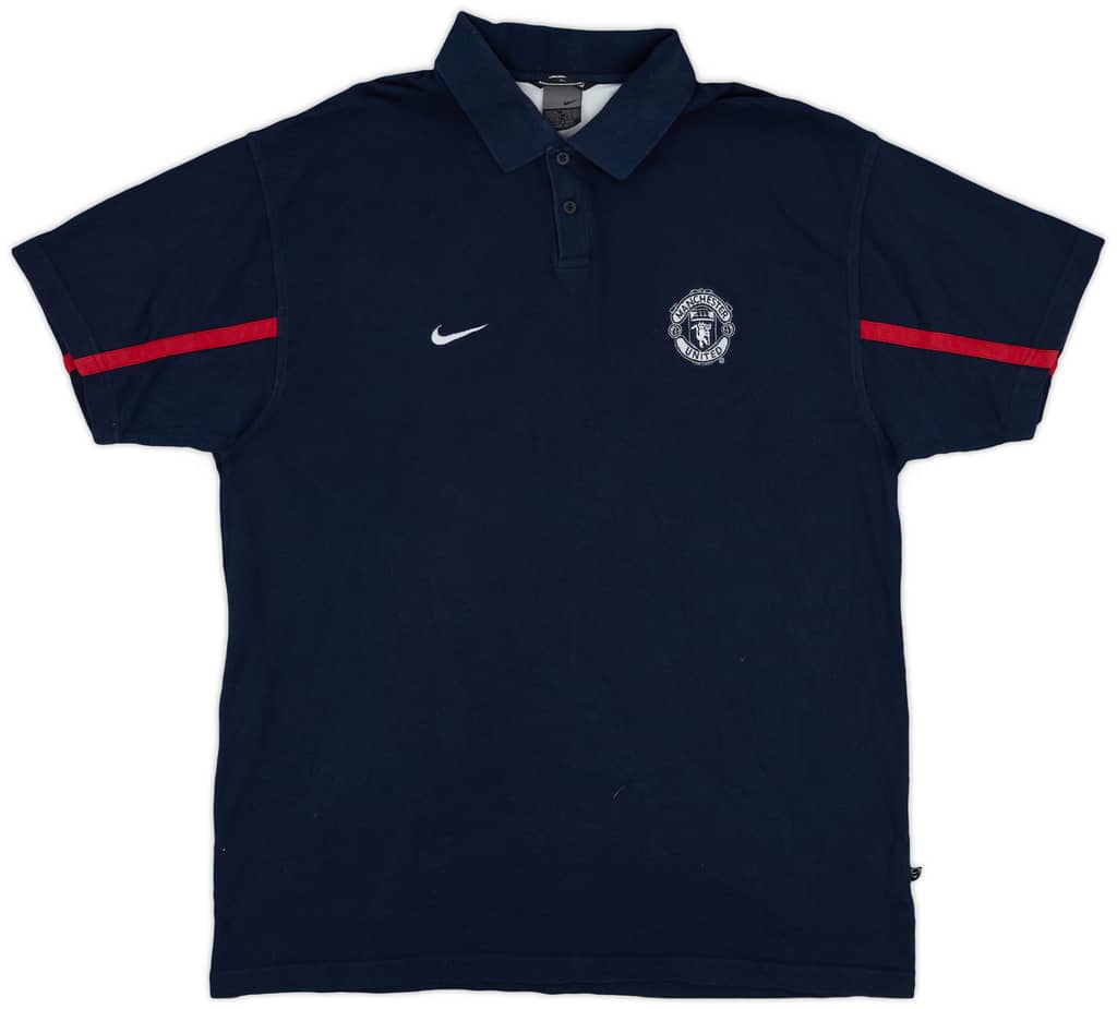 2003-04 Manchester United Nike Polo Shirt - 8/10 - (XL)