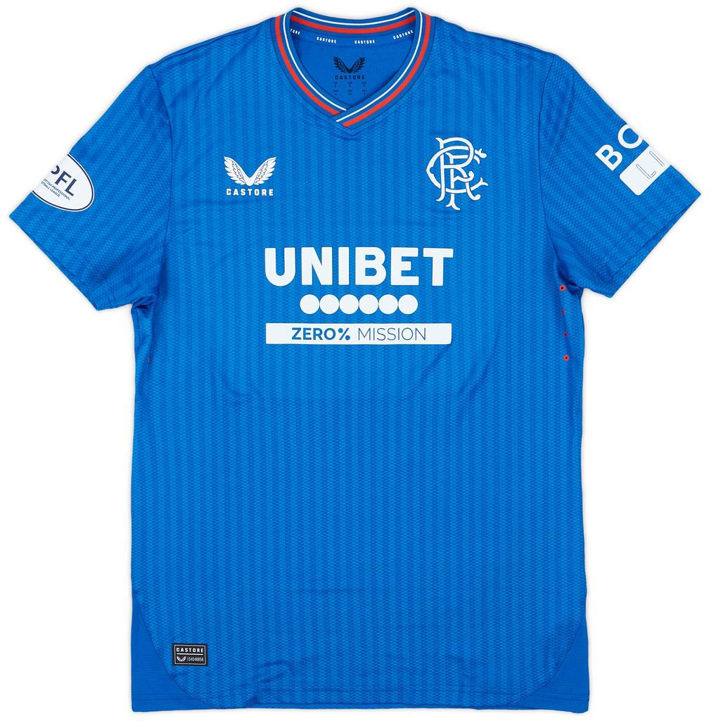 2023-24 Rangers Match Issue Home Shirt Ridvan #3