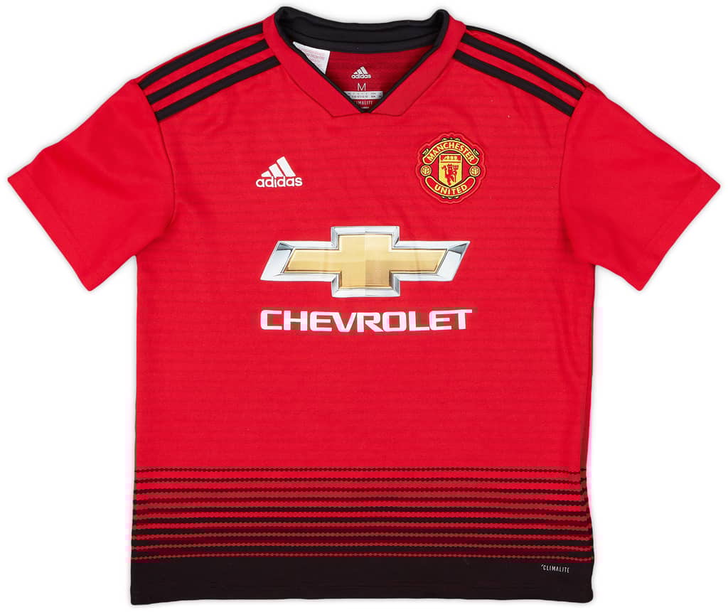 2018-19 Manchester United Home Shirt - 8/10 - (M.Boys)