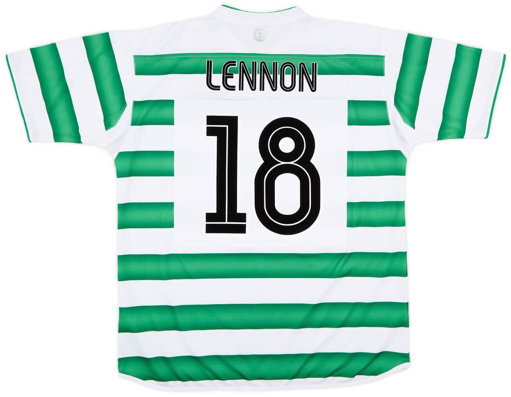 2003-04 Celtic Home Shirt Lennon #18 - 6/10 - (XL)