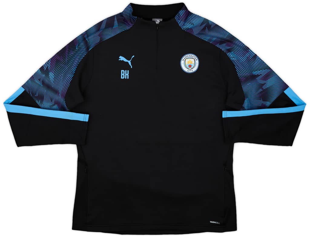 2018-19 Manchester City Staff Issue Nike 1/4 Zip Drill Top BK - 10/10 - (XL)