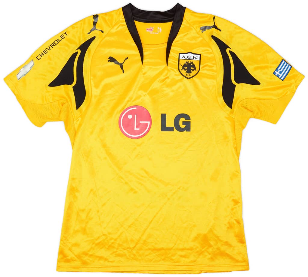 2007-08 AEK Athens Home Shirt Rivaldo #10