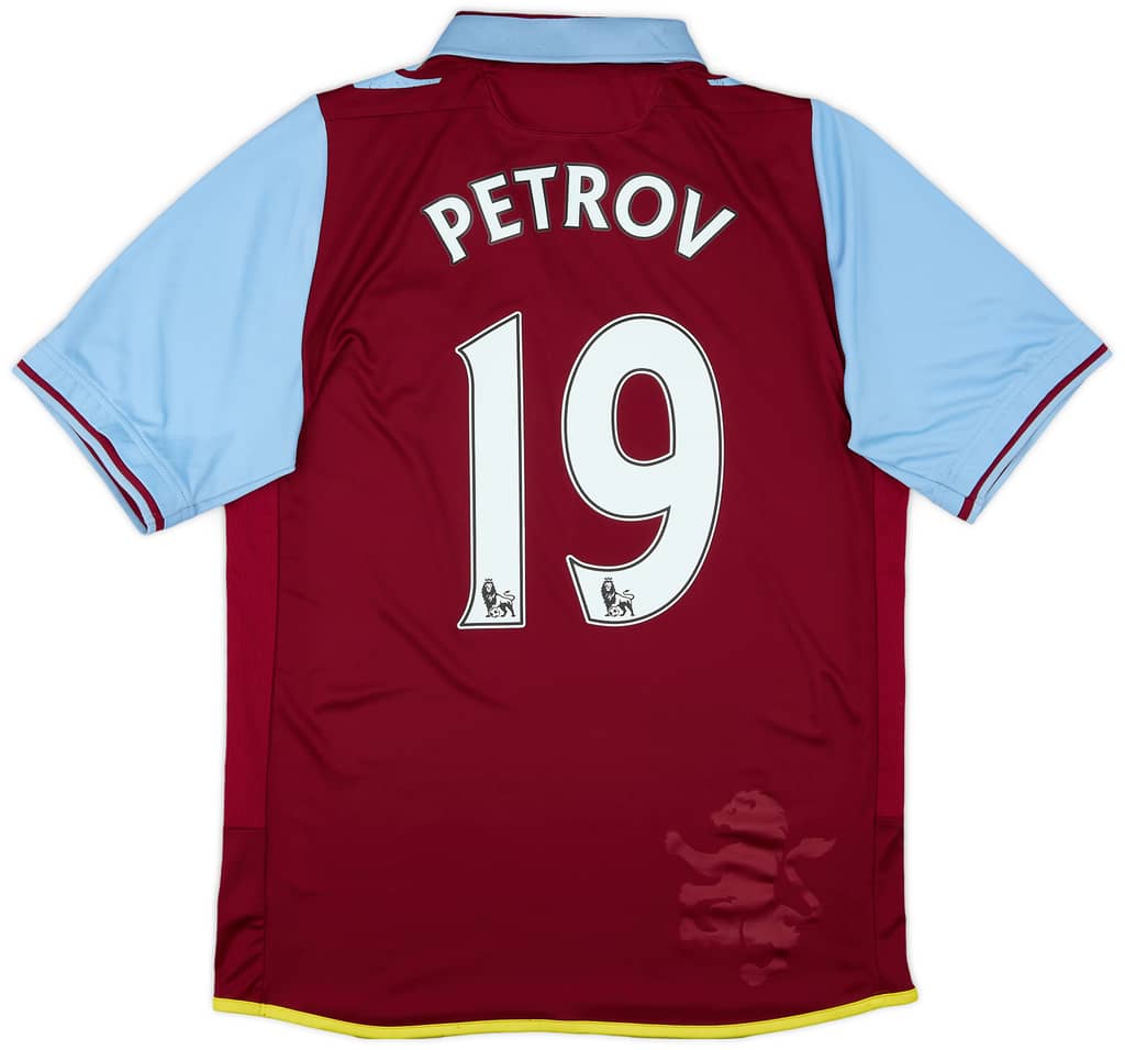2012-13 Aston Villa Home Shirt Petrov #19 - 6/10 - (S)