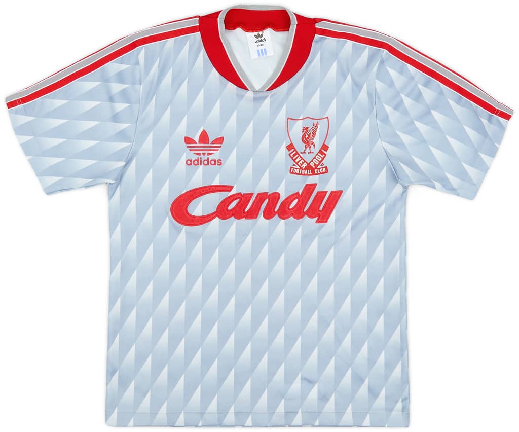 1989-91 Liverpool Away Shirt - 9/10 - (M.Boys)