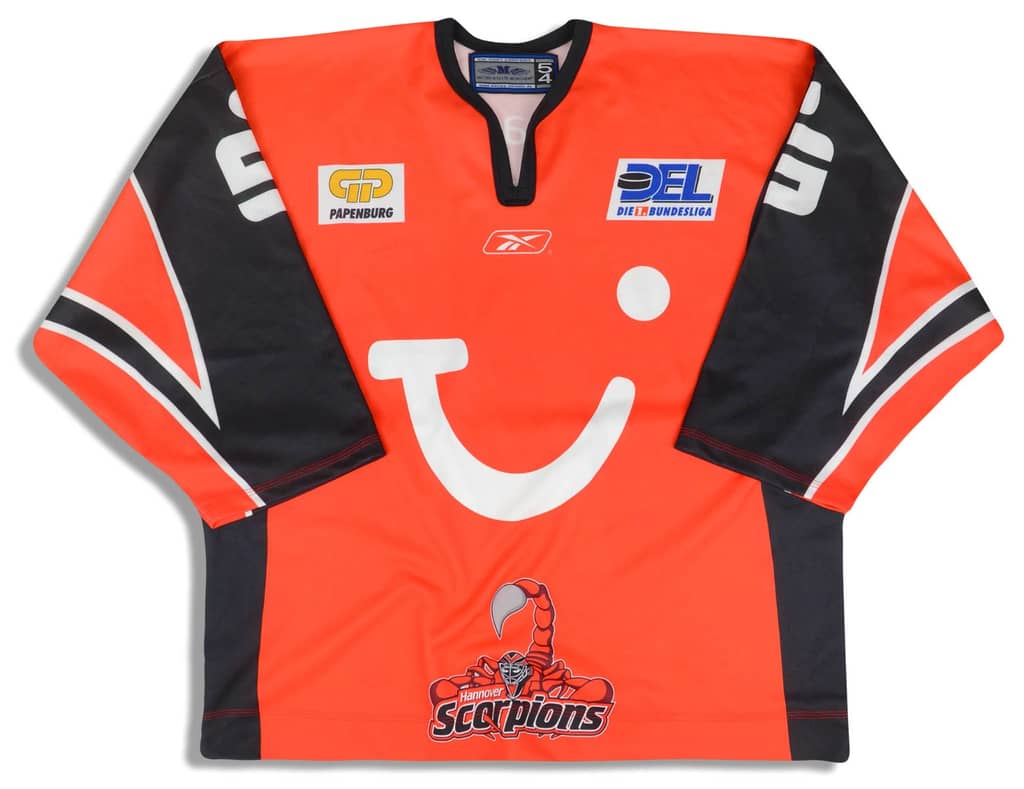 2008-09 Hannover Scorpions Mitchell #47 Metzen Athletic Jersey (Home) 3XL