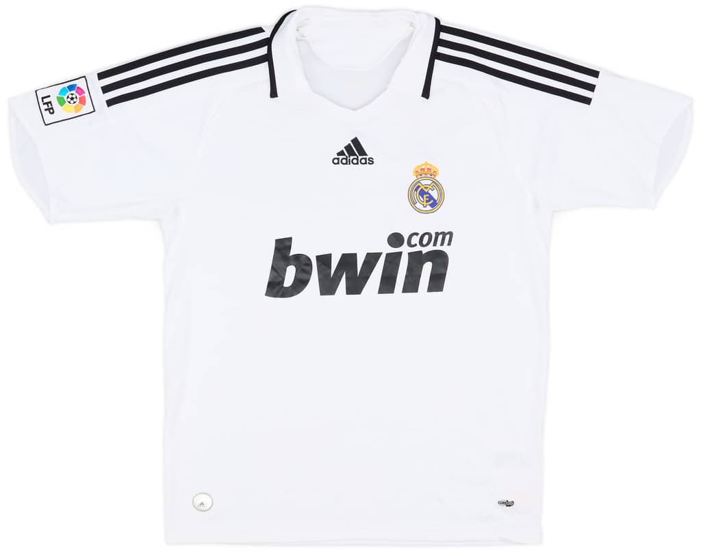 2008-09 Real Madrid Home Shirt - 7/10 - (XL.Boys)
