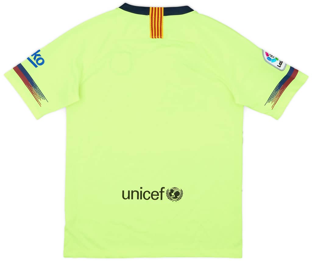 2018-19 Barcelona Away Shirt - 8/10 - (XL.Boys)