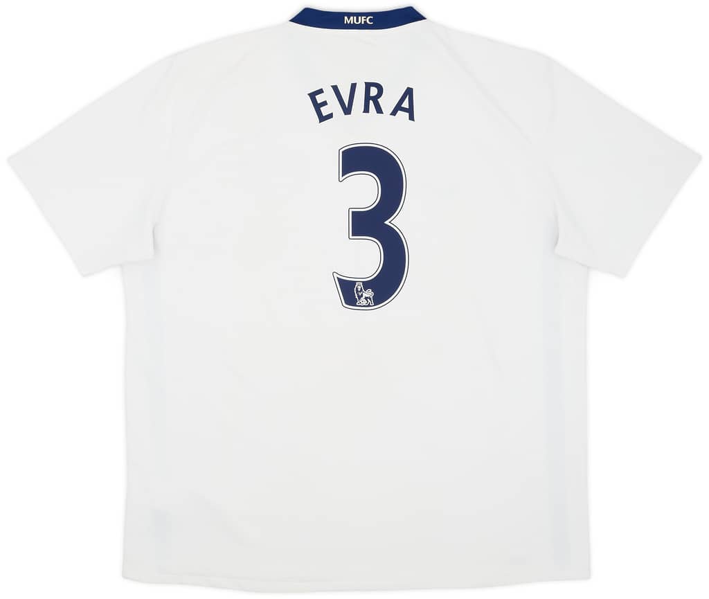 2008-10 Manchester United Away Shirt Evra #3 - 6/10 - (XXL)