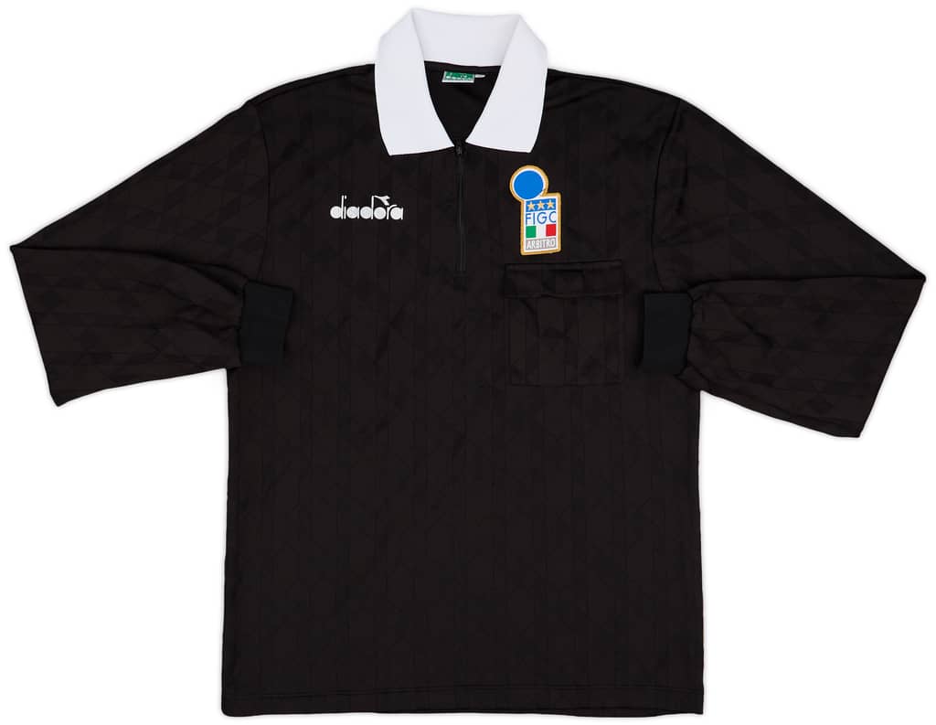 1990s Italy FIGC Diadora Referee L/S Shirt - 9/10 - (M)