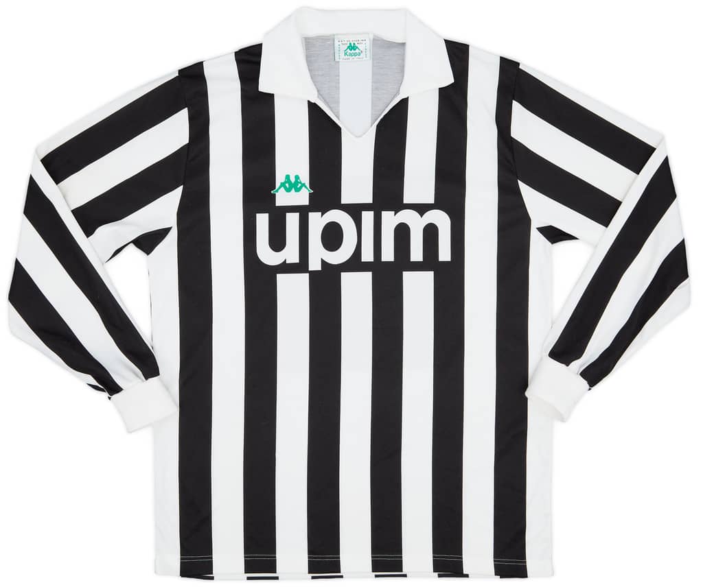 1989-90 Juventus Home L/S Shirt - 9/10 - (XL)