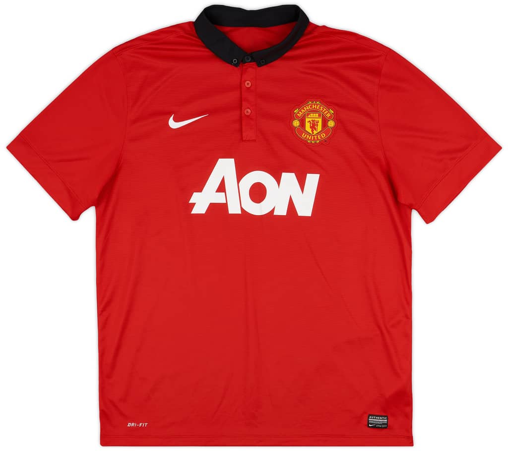 2013-14 Manchester United Home Shirt Evra #3 - 6/10 - (XL)