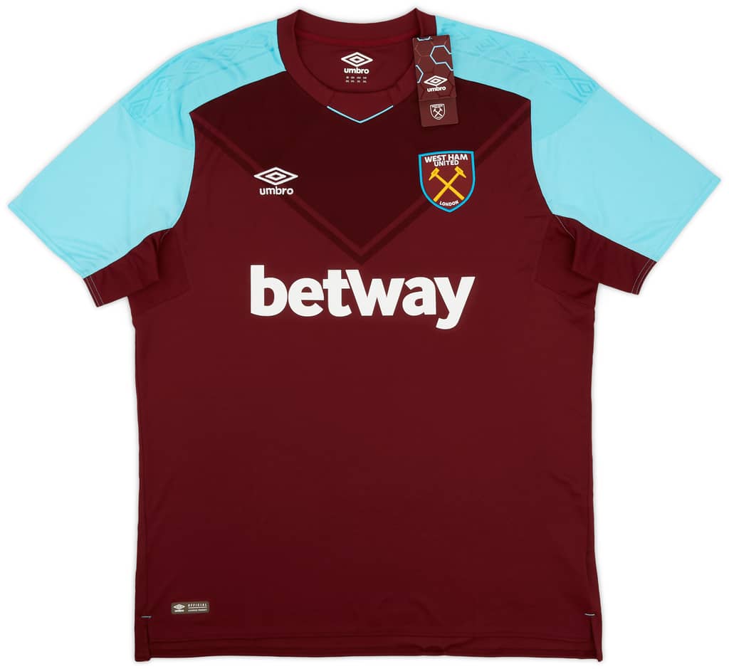 2017-18 West Ham Home Shirt Rice #41 (XXL)